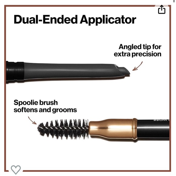 *NEW* (2 pack) Revlon Colorstay Waterproof Brow Pencil - Soft Black 225 - Picture 7 of 8